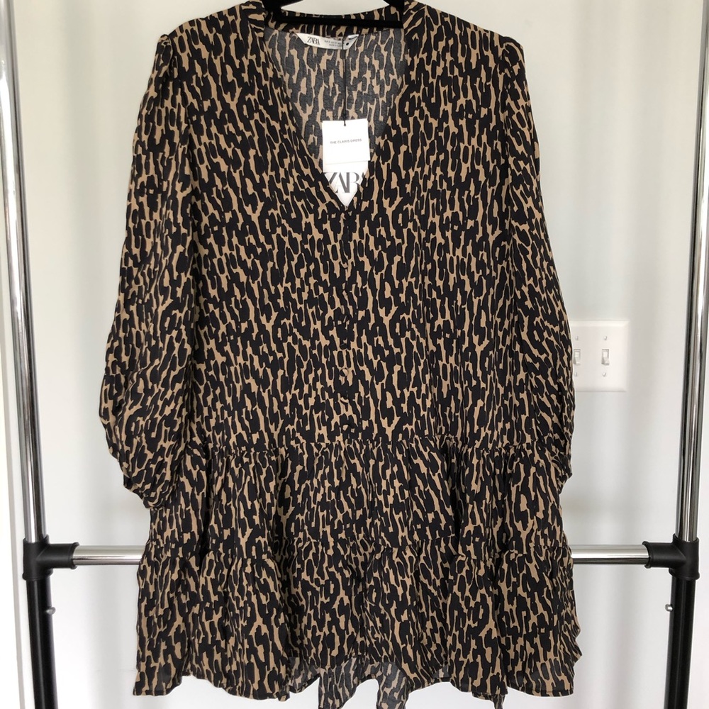 Zara Ruffle Hem Dress